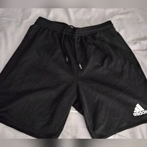 Adidas Jogging Shorts/Black w White Adidas Logo/Size Large (Boys)